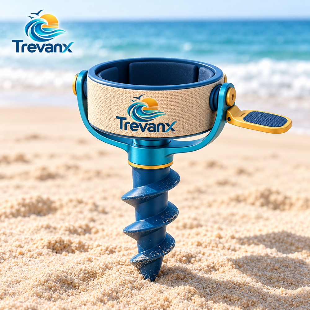 Nevorih™ SpiralHold Beach Drink Stake