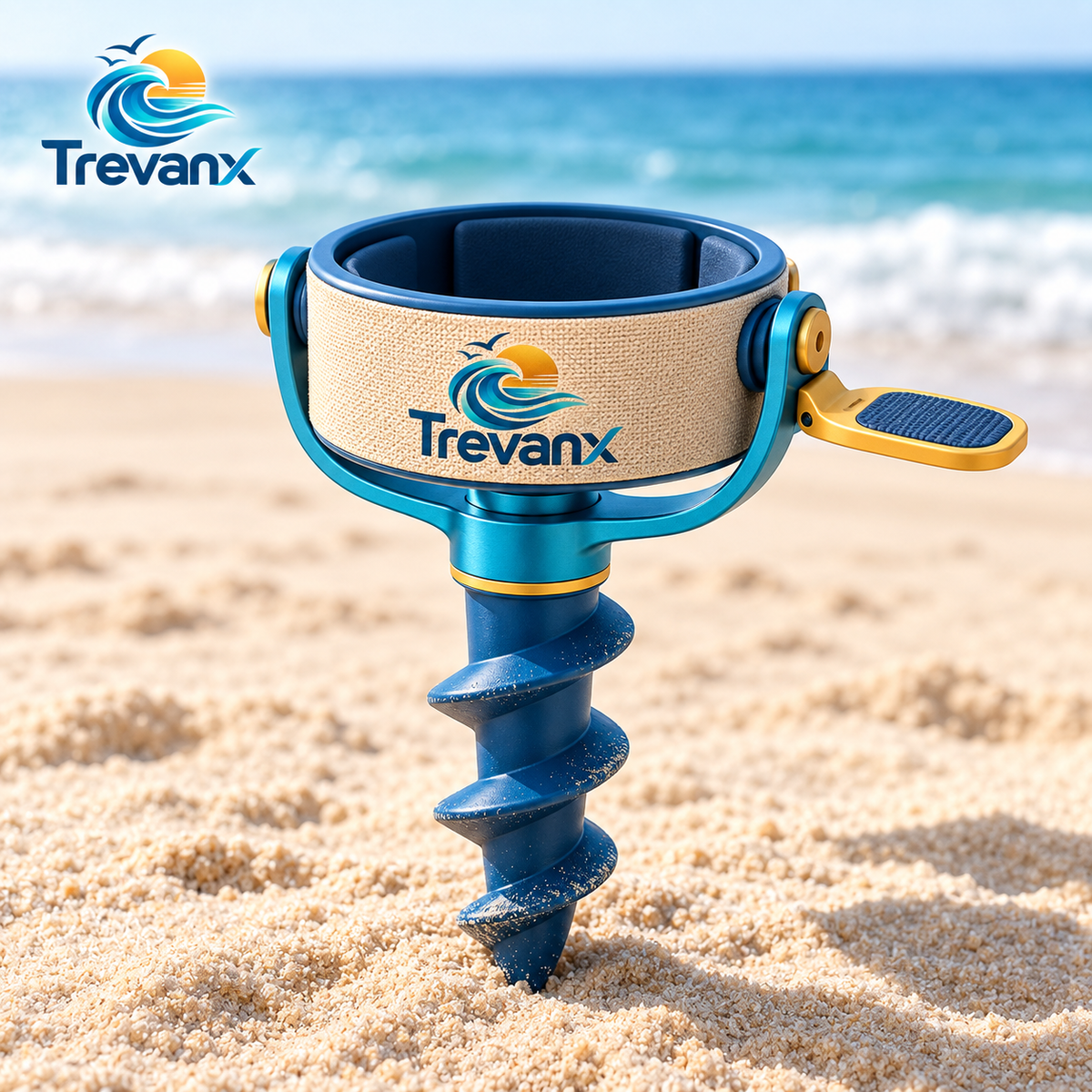 Nevorih™ SpiralHold Beach Drink Stake