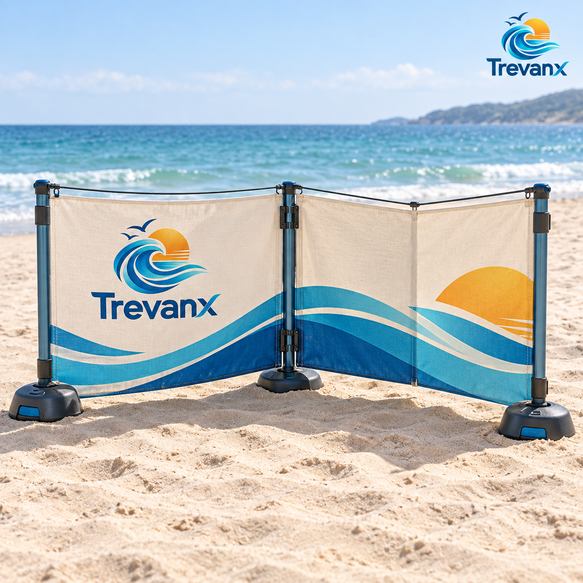 Nevorih™ AccordShield Beach Windbreak