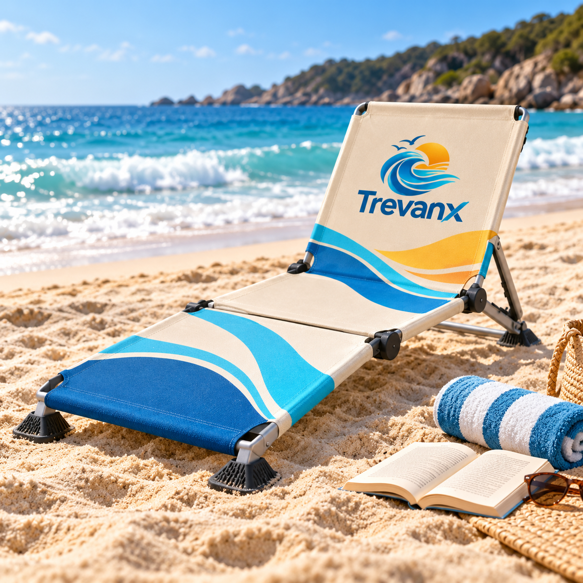 Nevorih™ TriFold Low Beach Lounger