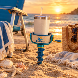 Nevorih™ SpiralHold Beach Drink Stake