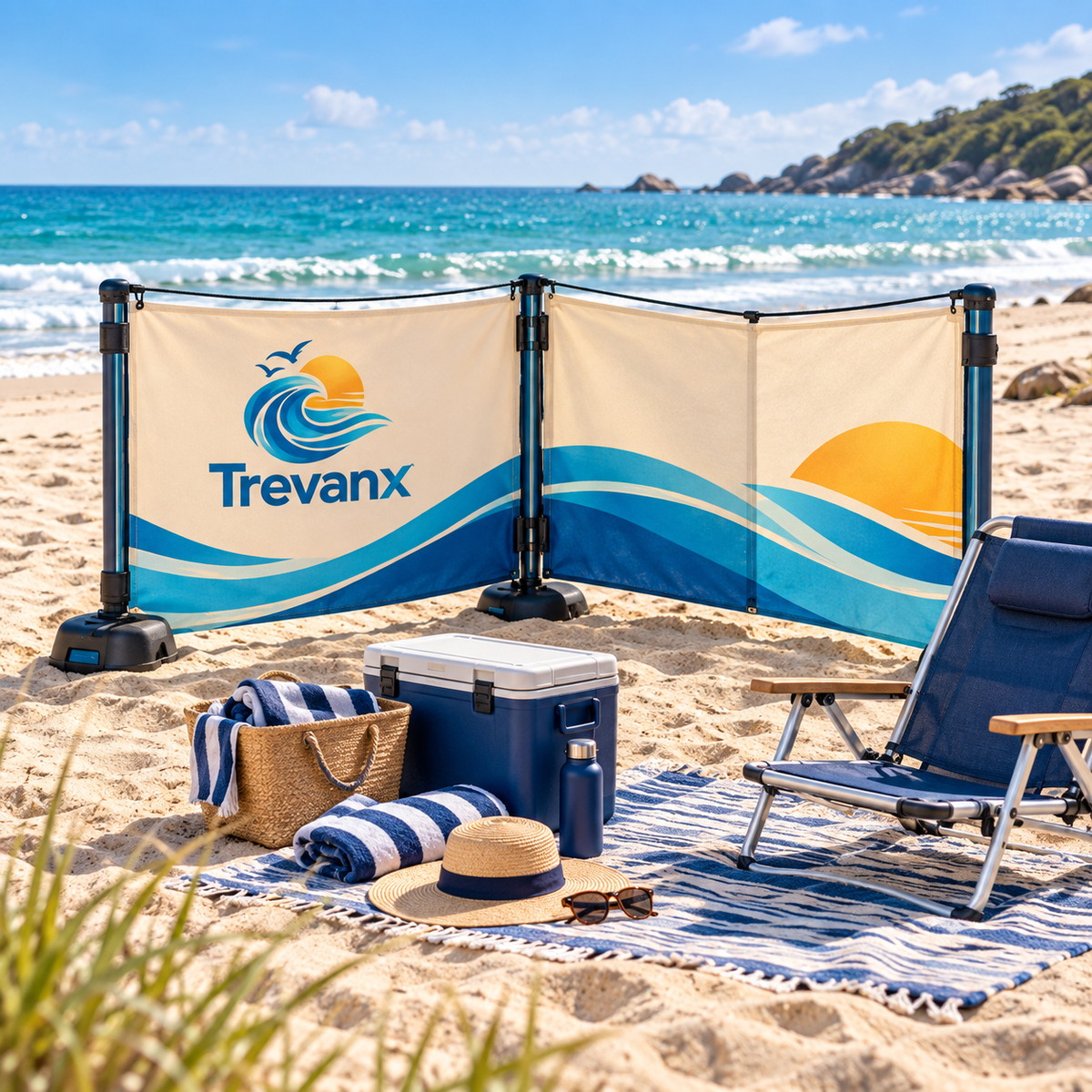 Nevorih™ AccordShield Beach Windbreak