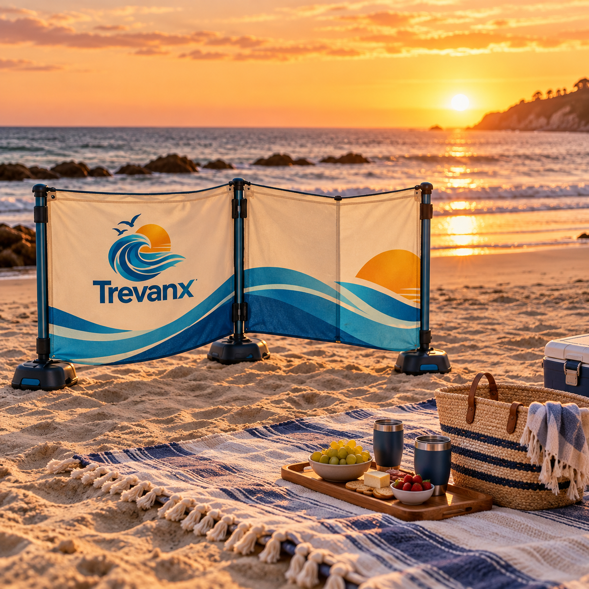 Nevorih™ AccordShield Beach Windbreak